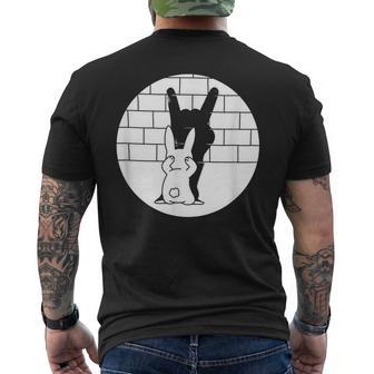 Lapin De Pâques Amusant Heavy Metal Fan Rock Festival Lapin T-shirt imprimé au dos - Cadeauxyz