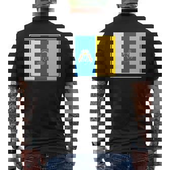 Las Islas Canarias Bandera Canarias Camiseta Hombre Estampado Espalda - Regaloses