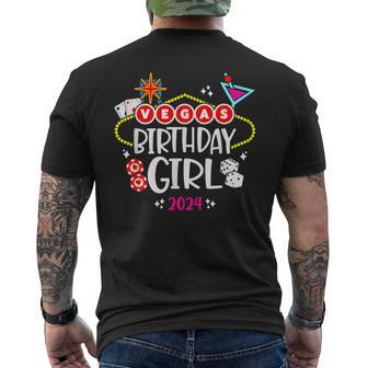 Las Vegas Birthday Vegas Girls Trip Vegas Birthday 2024 Men's T-shirt Back Print - Thegiftio UK