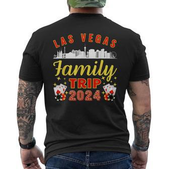 Las Vegas Family Trip 2024 Birthday Party Vacation Matching Men's T-shirt Back Print | Mazezy