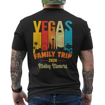 Las Vegas Family Vacation Las Vegas Family Trip 2024 Retro Men's T-shirt Back Print | Mazezy
