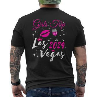 Las Vegas Girls Trip 2024 Girls Weekend Friend Matching Men's T-shirt Back Print | Mazezy UK