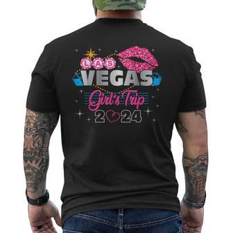Las Vegas Girls Trip 2024 Vacation Vegas Birthday Squad Men's T-shirt Back Print - Seseable