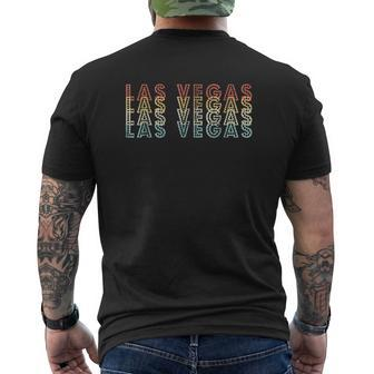 Las Vegas Nevada Vintage Retro 70S 80S V2 Mens Back Print T-shirt - Thegiftio UK