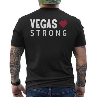 Las Vegas Strong T Men's T-shirt Back Print - Monsterry UK