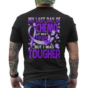My Last Day Of Day Chemo Hodgkin's Lymphoma Awareness Men's T-shirt Back Print - Seseable