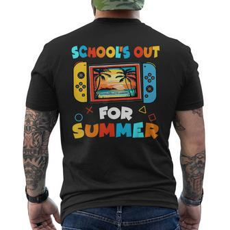 Last Day Of School For Boys Kid Schools Out For Summer Men's T-shirt Back Print - Seseable