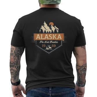 Last Frontier Retro Alaska Men's T-shirt Back Print | Mazezy