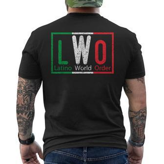 Latino World Order Men's T-shirt Back Print - Seseable