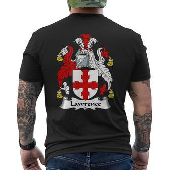 Lawrence Coat Of Arms Family Crest Mens Back Print T-shirt - Thegiftio UK