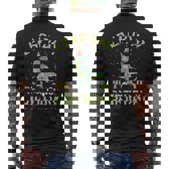 Leap Day 40Th Bday Leap Year Birthday Men's T-shirt Back Print - Thegiftio UK