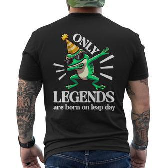 Leap Day Birthday Frog Leapling Birthday Legend Feb 29 Men's T-shirt Back Print - Thegiftio UK