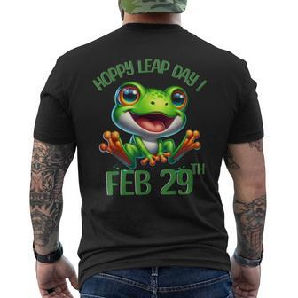 Leap Year 2024 February 29Th Leap Day Frog Cute Matching Men's T-shirt Back Print - Seseable