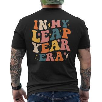 In My Leap Year Era Leap Year 2024 Birthday Retro Men's T-shirt Back Print - Seseable