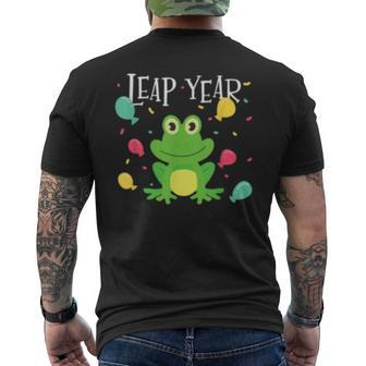 Leap Year February 29Th Leap Day Frog Men's T-shirt Back Print - Monsterry AU