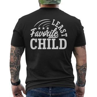 Least Favorite Child MomDad's Least Favorite Child Men's T-shirt Back Print - Monsterry AU