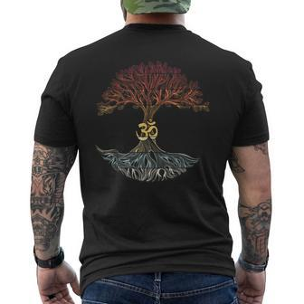 Lebensbaum-Yoga Om Keltisches Yoga T-Shirt mit Rückendruck - Seseable