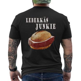 Leberkas Semmel Leberkäs Liebe T-Shirt mit Rückendruck - Geschenkecke