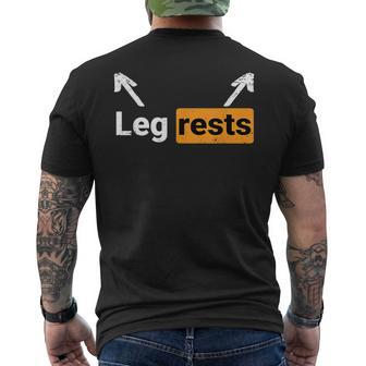 Leg Rests Naughty Dad Jokes Adult Humor Dirty Dad Joke Men's T-shirt Back Print - Monsterry AU