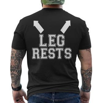 Leg Rests Naughty Sexual Innuendo Men's T-shirt Back Print - Thegiftio UK