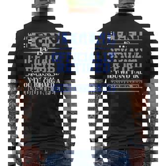 The Legend Has Officially Retired Retirement Mens Back Print T-shirt - Thegiftio UK
