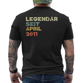 Legendär Seit April 2011 Geboren T-Shirt mit Rückendruck - Seseable