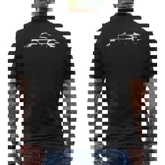 Legendary Sports Car Iconic 911 Silhouette Vintage Men's T-shirt Back Print | Mazezy