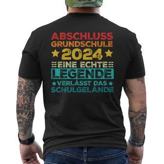 Legendeerlässt Schulgelände Abschluss Grundschule 2024 T-Shirt mit Rückendruck - Geschenkecke