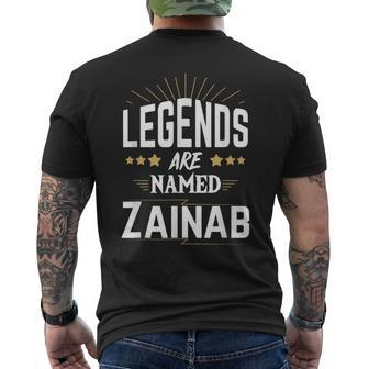 Legends Are Named Zainab Men's T-shirt Back Print - Seseable