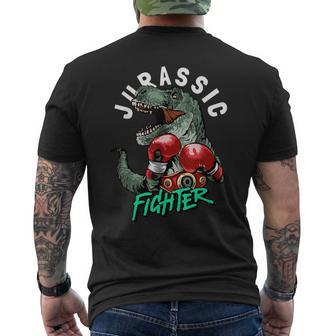 Lema De Luchador Jurásico Con Dinosaurio En Guantes De Boxeo Camiseta Hombre Estampado Espalda - Regaloses