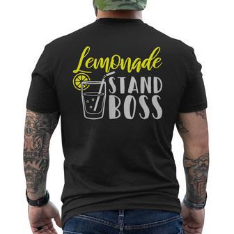 Lemonade Stand Boss Lemon Juice Men's T-shirt Back Print - Monsterry AU