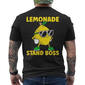 Lemonade Stand Boss Lemon Juice Lemonade Stand Men's T-shirt Back Print | Mazezy AU