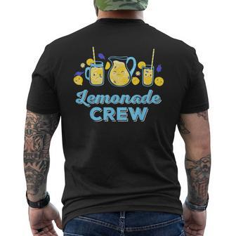 Lemonade Stand Crew And Boss Lemon Juice Summer Men's T-shirt Back Print - Monsterry
