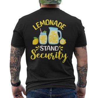 Lemonade Stand Security Men's T-shirt Back Print - Monsterry