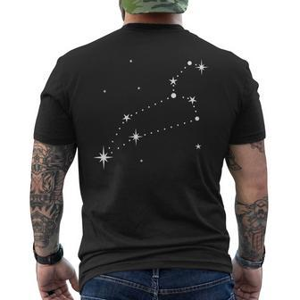 Leo Constellation Zodiac Men's T-shirt Back Print - Thegiftio UK