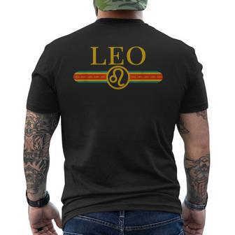 Leo Zodiac Sign Astrology Horoscope Fashion Classic Men's T-shirt Back Print - Monsterry DE
