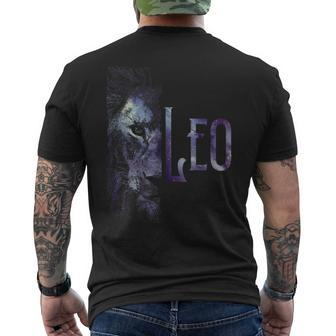 Leo Zodiac Stars Astrological Sign Astrology Horoscope Men's T-shirt Back Print - Thegiftio UK