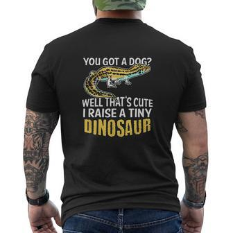 Leopard Gecko Pet Lizard Graphic Reptile Owner Idea V2 Mens Back Print T-shirt - Thegiftio UK