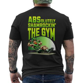 Leprechaun Fitness Absolutely Shamrokin' The Gym Men's T-shirt Back Print | Mazezy