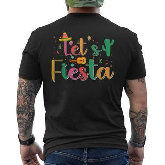 Le's Fiesta Cinco De Mayo Family Matching Mexican Party Men's T-shirt Back Print | Mazezy