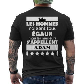 Les Hommes Naissent Tous Égaux Mais Les Meilleurs Adam T-shirt imprimé au dos - Cadeauxyz