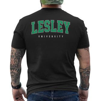 Lesley University Men's T-shirt Back Print - Seseable
