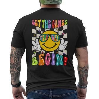 Let The Games Begin Happy Field Day Field Trip Fun Day Retro Men's T-shirt Back Print - Monsterry UK