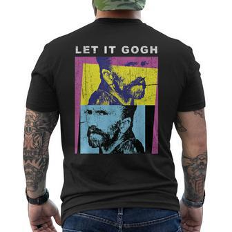 Let It Gogh Aesthetic T Van Gogh Vintage Graphic Men's T-shirt Back Print - Monsterry CA