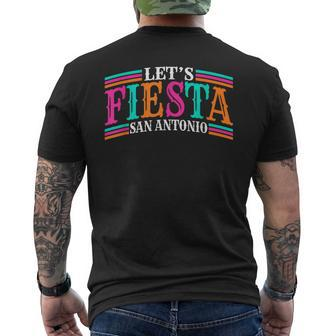 Let's Fiesta San Antonio Retro Cinco De Mayo Fiesta Sucia Men's T-shirt Back Print | Mazezy DE