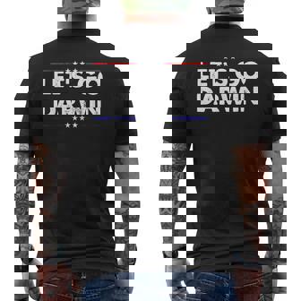 Let's Go Darwin V2 Mens Back Print T-shirt - Thegiftio UK