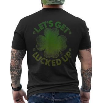 Let's Get Lucked Up St Patrick's Day Women Men's T-shirt Back Print - Seseable
