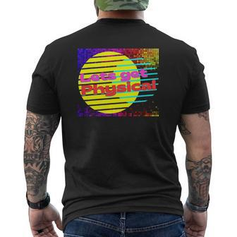 Let's Get Physical Workout Gym Tee Rad 80S Mens Back Print T-shirt | Mazezy