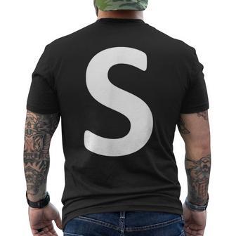 Letter S T-Shirt mit Rückendruck - Seseable