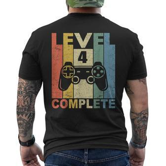 Level 4 Complete Vintage Celebrate 4Th Wedding Men's T-shirt Back Print - Monsterry